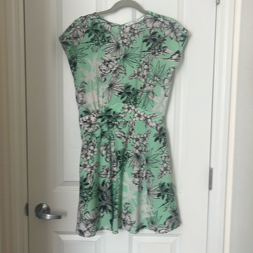 Zara Mint Green Floral Mini Dress
